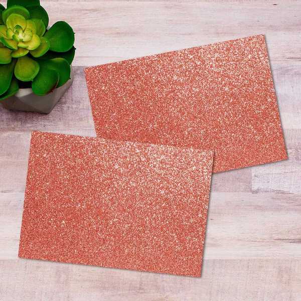 Note Card and Envelopes, Salmon Gl, PK15