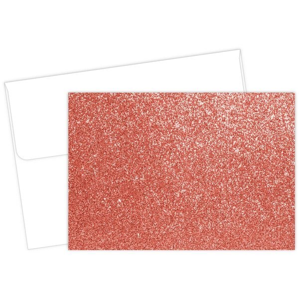 Note Card and Envelopes, Salmon Gl, PK15