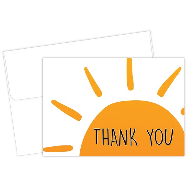 Thank You Card and Envelopes, Rise, PK25