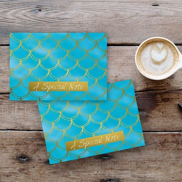 Thank You Card and Envelopes, Merma, PK50