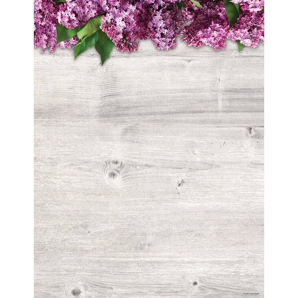 Stationery Letterhead, Lovely Lila, PK80