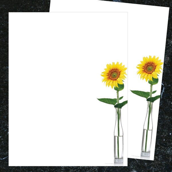 Stationery Letterhead, Sunflower D, PK80