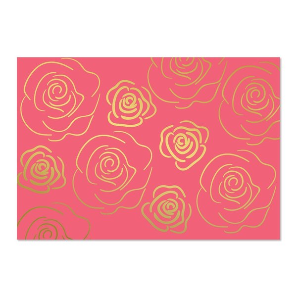Note Card and Envelopes, Gold Foil, PK50
