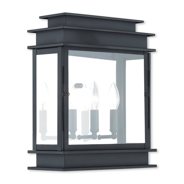 Princeton 3 Light Bronze Outdoor Wall Lantern