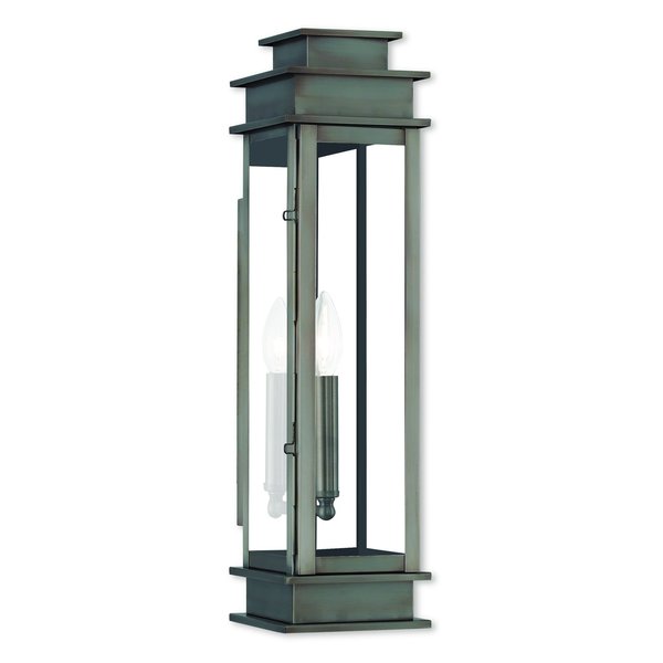 Princeton 1 Light Vintage Pewter Outdoor Wall Lantern