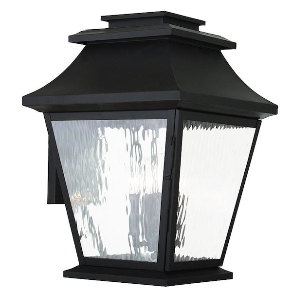 Hathaway 4 Light Bronze Outdoor Wall Lantern