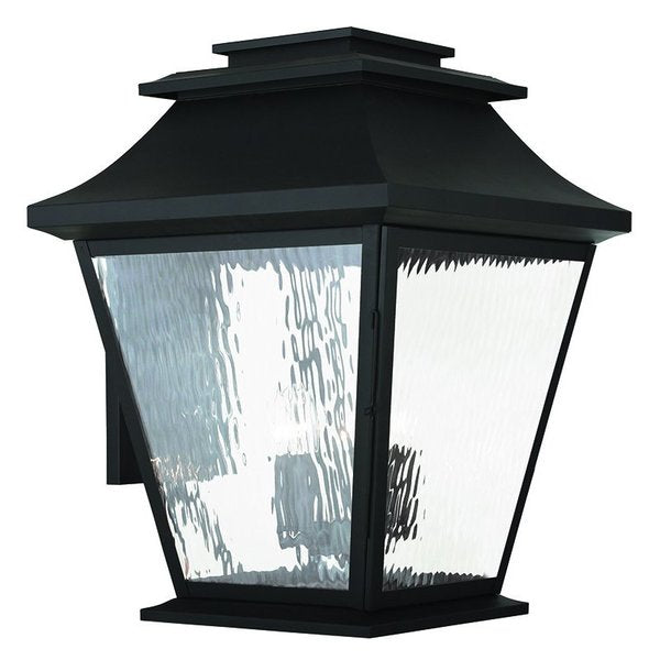 Hathaway 5 Light Black Outdoor Wall Lantern