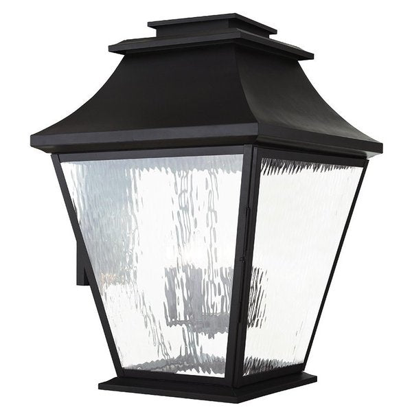 Hathaway 6 Light Bronze Outdoor Wall Lantern
