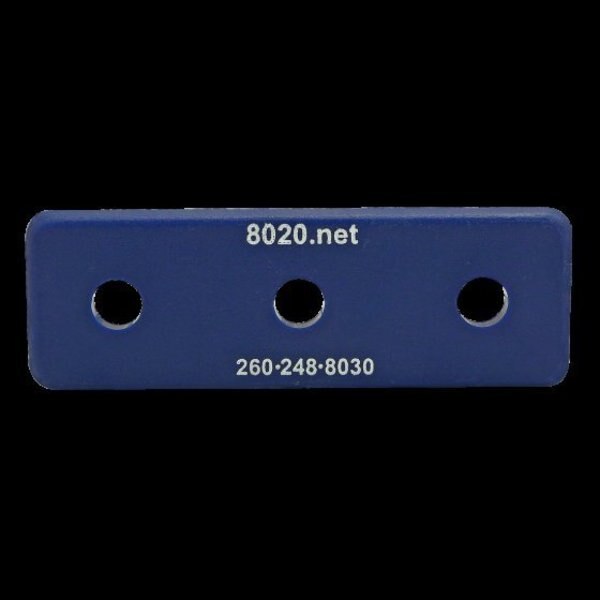 End Cap Blue W/Push-Ins 1030
