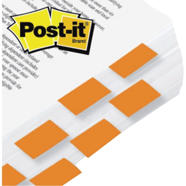 Sticky Flags, 1 x 1-3/4 In., Orange, PK2