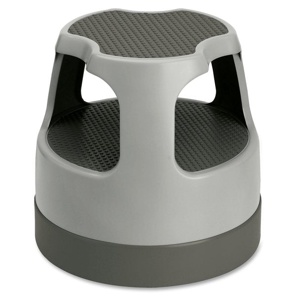 2 Steps, Plastic Step Stool, 300 lb. Load Capacity, Gray