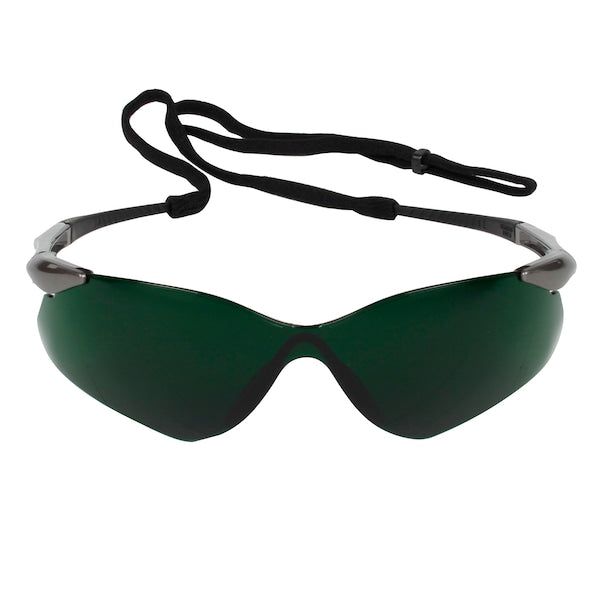 Safety Glasses, Wraparound IR 5.0 Polycarbonate Lens, Scratch-Resistant