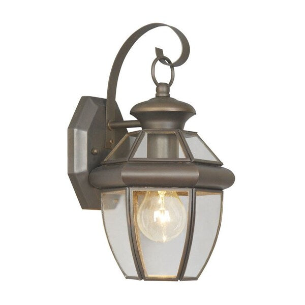 Monterey 1 Light Bronze Outdoor Wall Lantern