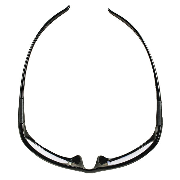 Safety Glasses, Wraparound Clear Polycarbonate Lens, Scratch-Resistant