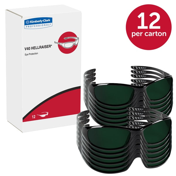 Safety Glasses, Wraparound IR 5.0 Polycarbonate Lens, Scratch-Resistant