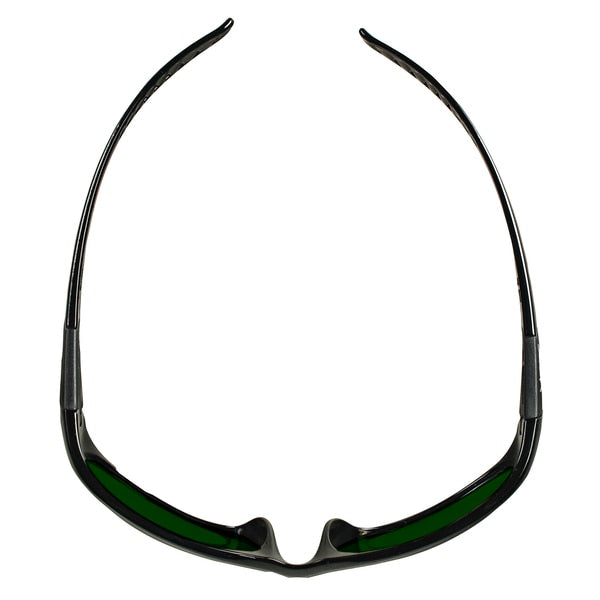 Safety Glasses, Wraparound IR 5.0 Polycarbonate Lens, Scratch-Resistant