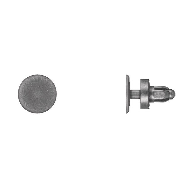 Blk Nyln Push Type Ret 8mm Hole Size 11mm Stem L PK10