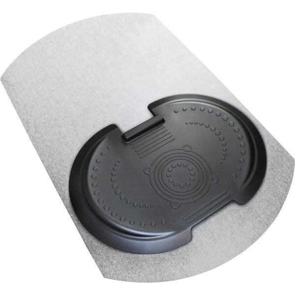 Chair Mat, Contoured, Without Floor, Clear