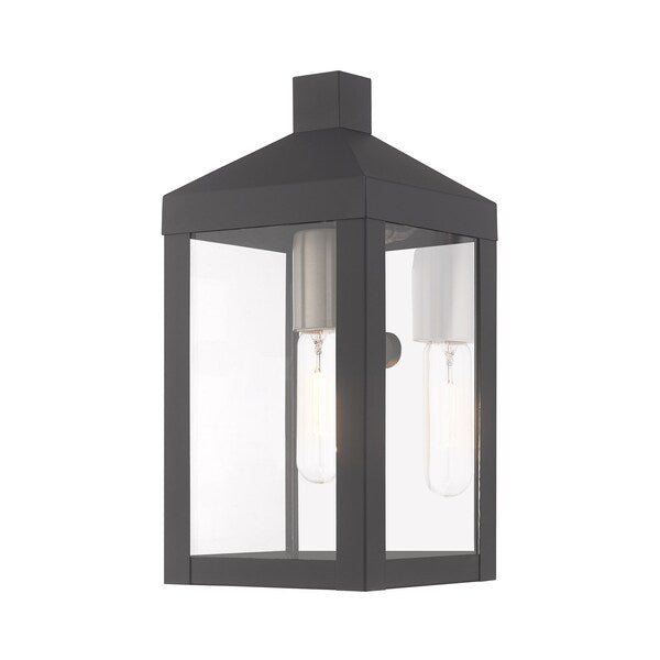 Nyack 1 Light Scandinavian Gray Outdoor Wall Lantern