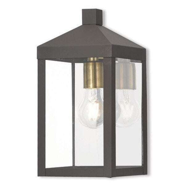 Nyack 1 Light Bronze Outdoor Wall Lantern