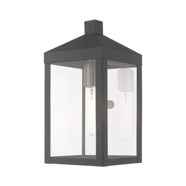 Nyack 1 Light Scandinavian Gray Outdoor Wall Lantern