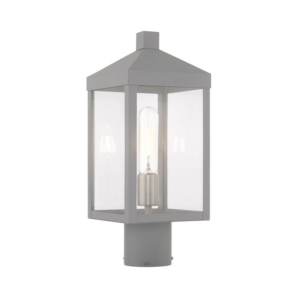 Nyack 1 Light Nordic Gray Outdoor Post Top Lantern