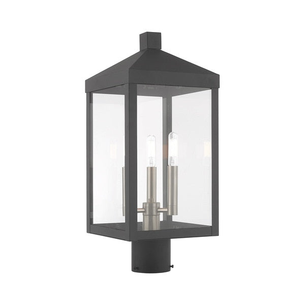 Nyack 3 Light Scandinavian Gray Outdoor