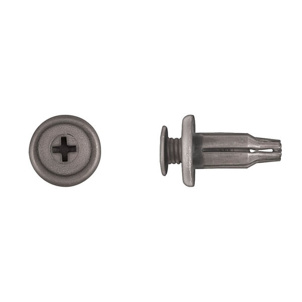 Blk Nyln Bumper Retainers 10mm Hole Size 25mm Stem L PK10