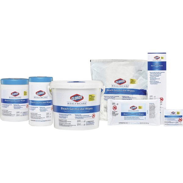 Germicidal Disinfecting Wipes, White, Canister, Hard, Non Porous Surfaces, 70 Wipes, Unscented