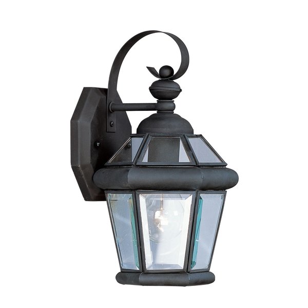 Georgetown 1 Light Black Outdoor Wall Lantern