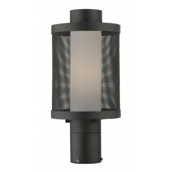 Textured Black Outdoor Post Top Lantern,