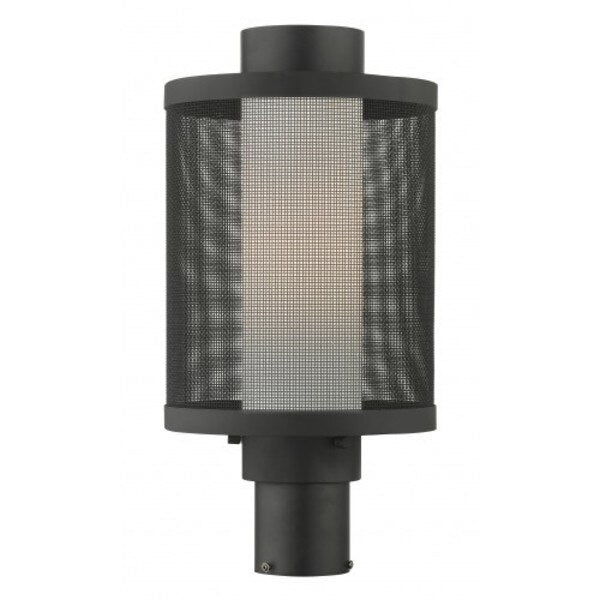 Textured Black Outdoor Post Top Lantern,