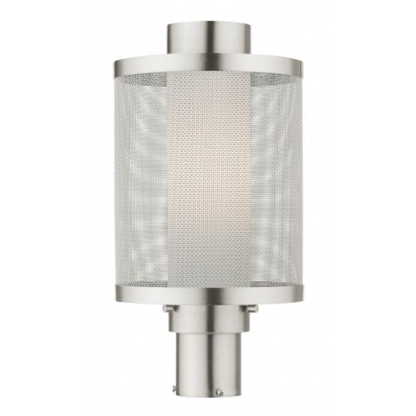 Brushed Nickel Outdoor Post Top Lantern,