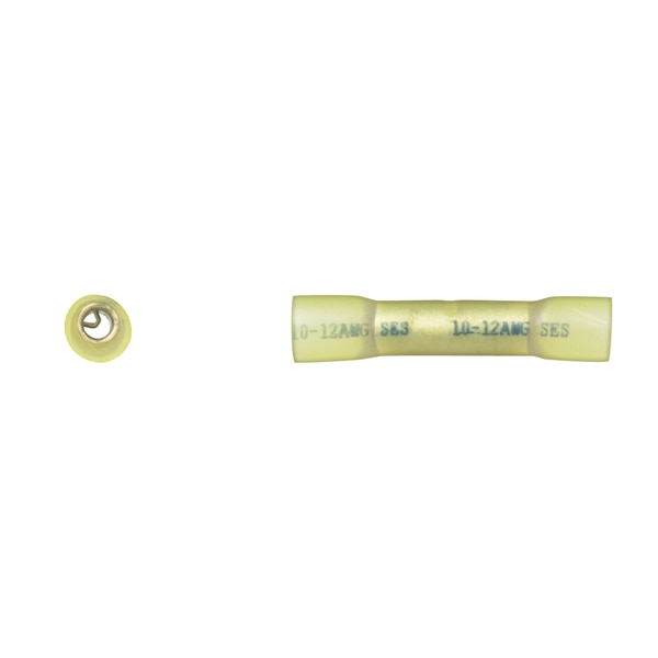 Ylw Wire Terminal Butt Conn 12-10 Ga. Wire Crimp/Seal PK25
