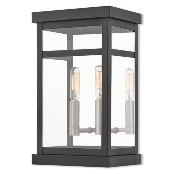 Hopewell 2 Light Black Outdoor Wall Lant