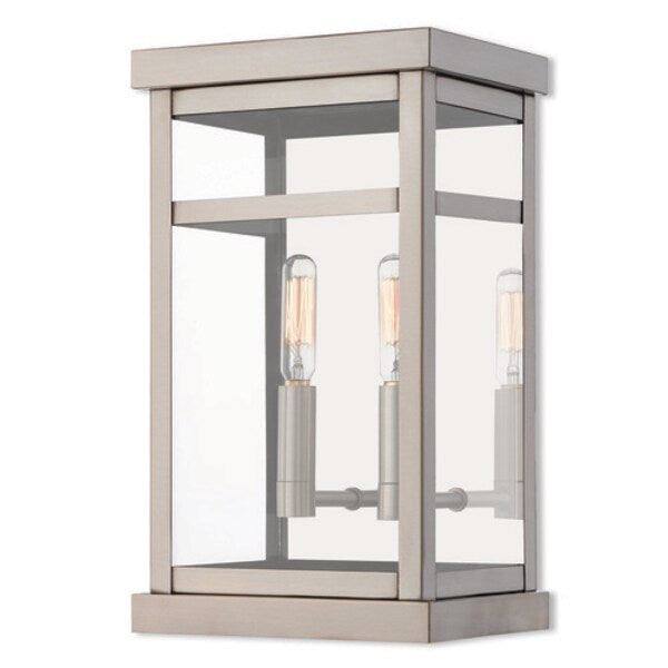 Hopewell 2 Light Brushed Nickel Outdoor