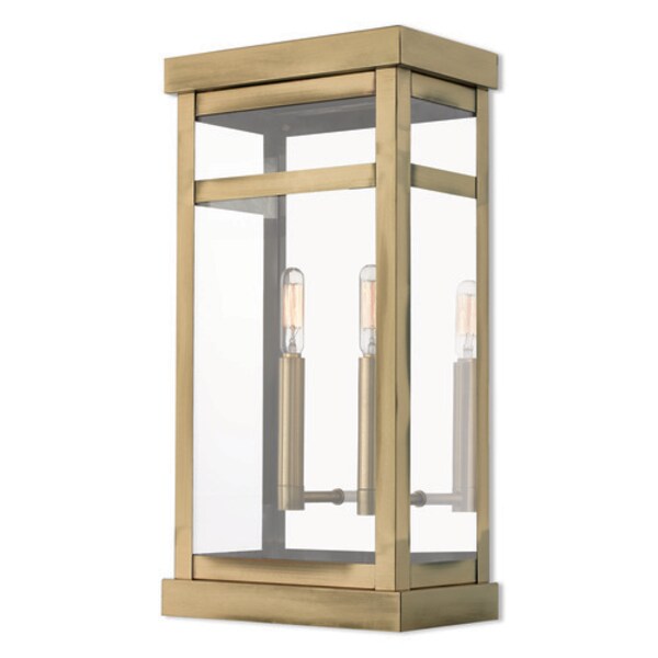 Hopewell 2 Light Antique Brass Outdoor W