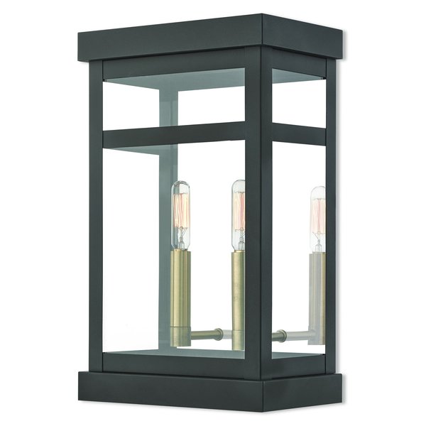 Hopewell 2 Light Bronze Outdoor Wall Lan