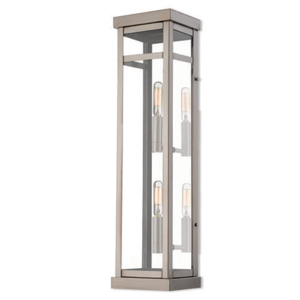 Hopewell 2 Light Brushed Nickel Outdoor