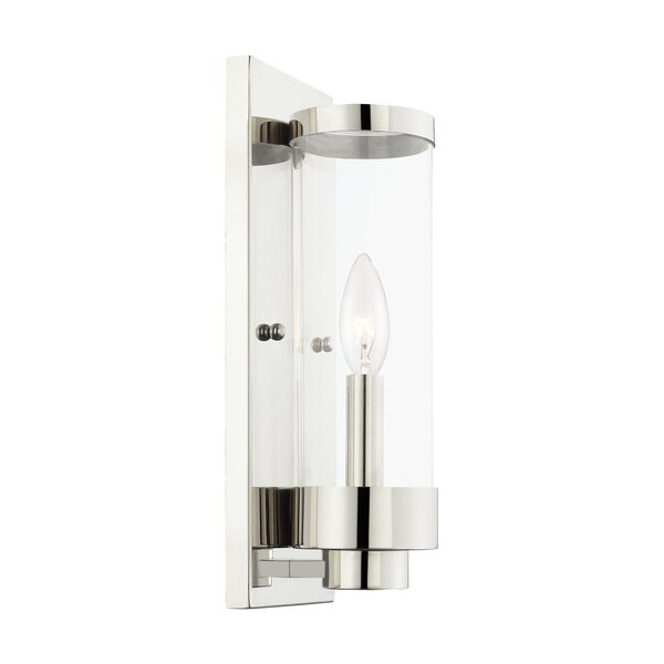 Hillcrest 1 Light Polished Chrome Outdoor ADA Wall Lantern