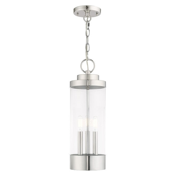 Hillcrest 3 Light Polished Chrome Outdoo
