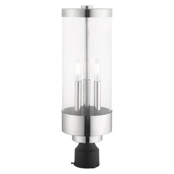 Hillcrest 3 Light Polished Chrome Outdoo