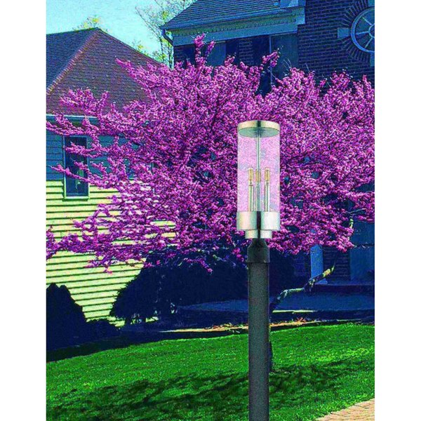 Hillcrest 3 Light Polished Chrome Outdoo