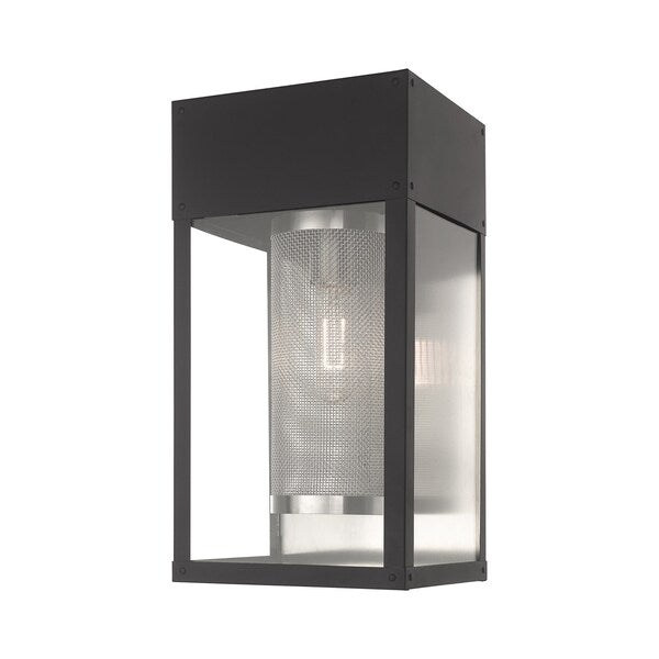 Franklin 1 Light Black Outdoor Wall Lantern