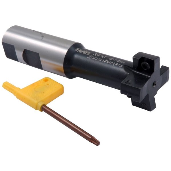 3/4 X 1-15/32 X 5/8 X 1 Indexable T-Slot Cutter