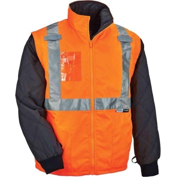 Hi Vis Thermal Jacket Kit, Orange, 2XL