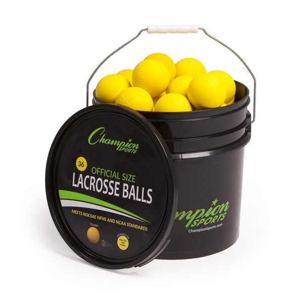 Official Lacrosse Ball, Bucket Yellw, PK36