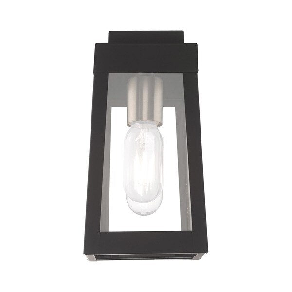 Oslo 1 Light Black Outdoor Wall Lantern