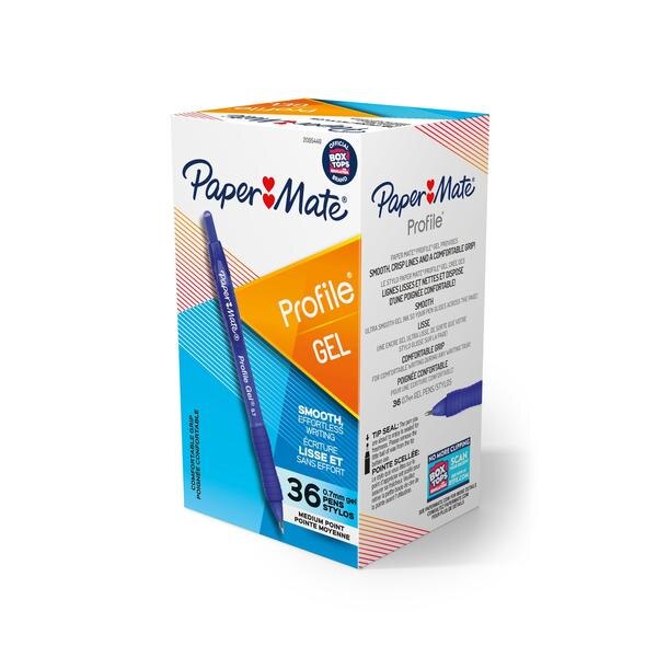 Profile Gel Pen, 0.7mm, Blue, PK36