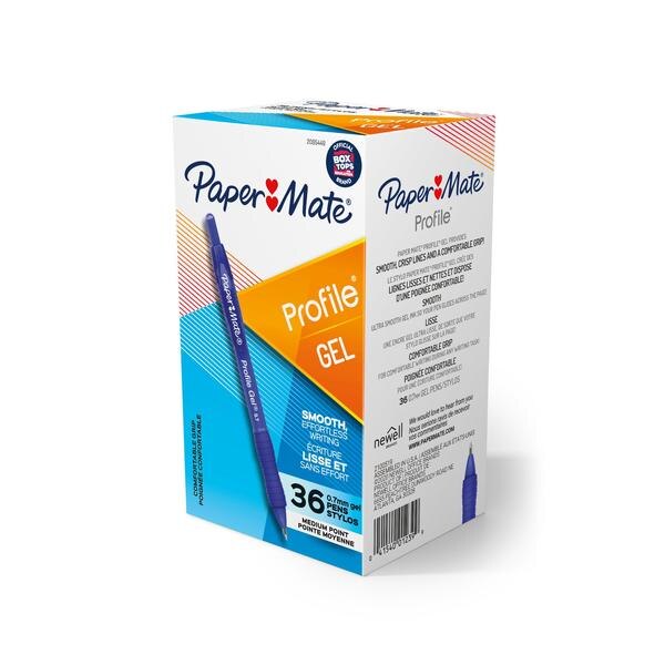 Profile Gel Pen, 0.7mm, Blue, PK36